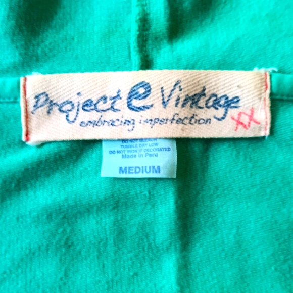 Project E Vintage from Urban Outfitters Bell Sleeve. Embroidered Zip-Up Hoodie. - Picture 4 of 4